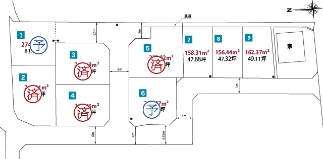 区画図1：コンフォートタウン大光寺