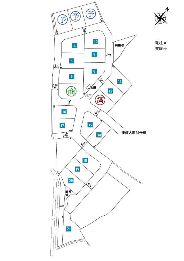 区画図1：コンフォートタウン大町2期